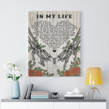 In My Life Song Canvas --  canvas 24"x30" -- 21 -- printify