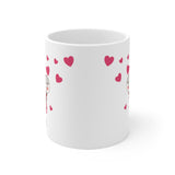 Personalized Couples Love (I Love You Couple) -- 11oz White Mug -- Taewoo Kim -- printify