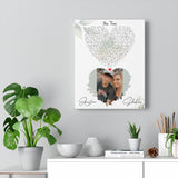 Lyrics -- Austee & Shalee -- Canvas 11x14 -- printify