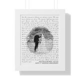 Lyrics Song -- White framed poster/ 11"x14" -- Hector & Erlinda