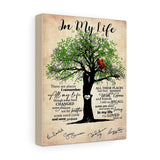 In My Life Lyrics -- Canvas 8"x10" -- 2