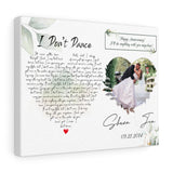Lyrics -- Jen & Shawn -- Canvas 11X14 -- Printify