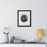 Lyrics -- Travis & Maria March 03, 2020 -- Black framed 16x20 -- Printify