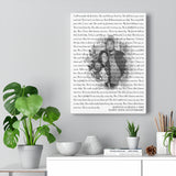 Lyrics -- Johnny & Diana 2002 -- Canvas 12x16 -- printify