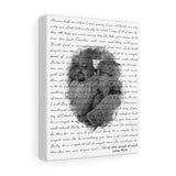 Lyrics -- I'm so very proud of you!! Love, Mom -- Canvas 8x10 -- Printify