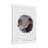 Lyrics -- Terrance & Pamela Valentine -- Canvas 18x24 -- Printify