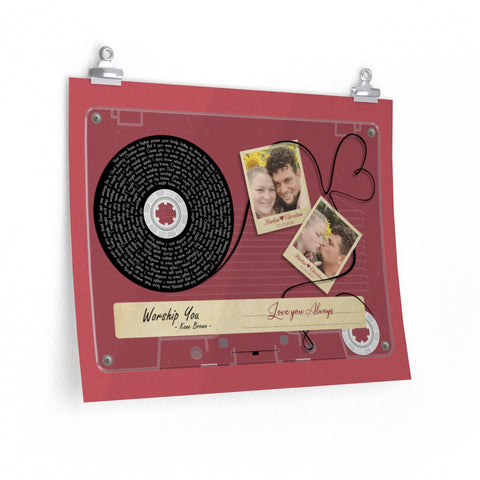 Cassette -- Harlan & Christina 03.03.2021 -- 16x20 -- Printify