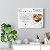 Lyrics -- Jon & Stephanie -- Canvas 11x14 -- Printify