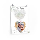 Lyrics Song -- Poster 18"x24" -- Danny & Selena