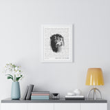Lyrics -- Cody & Aliy July 4th 2020 -- White framed 16x20 -- Printify