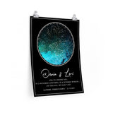 Star map -- Devin & Lori 2-14-2021 -- 18x24 -- Printify