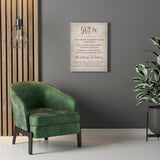 Photo Text Prints -- Canvas 18"X24" -- GROW = Active Listening