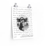 Lyrics Song -- poster/ 11''x14'' -- Michael and Bobbie