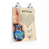 Lyrics -- Old Friends (Simon and Garfunkle) -- 9x11 -- Printify