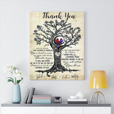 Thank You Lyrics Poster -- Canvas 24"x30" -- 8 -- printify