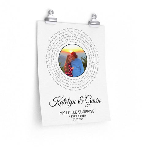 Vinyl -- Katelyn & Gavin 07/05/2021 -- 11x14 -- Printify