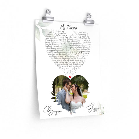 Printify 11x14 Poster - Elyse & Bryan - My Person