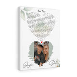 Lyrics -- Austee & Shalee -- Canvas 11x14 -- printify