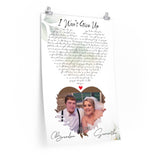 Lyrics Song -- Poster 20"x30" -- Brandon & Samantha