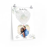 Lyrics Song -- Poster/ 16''x20'' -- Eric & Quana
