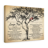 Song lyrics -- Longer Than (Dan Fogelberg) -- Canvas 12"X16" -- Printify