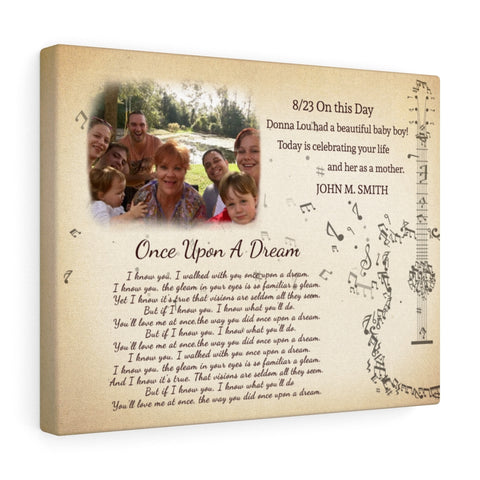 Daddy Family Prints -- Canvas 11"X14" -- JOHN M. SMITH