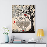 In My Life Lyrics Poster -- Canvas 24"x30" -- 30 -- printify