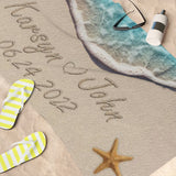 Couple Beach Towel, 30x60 -- Karsyn & John 06.24.2022