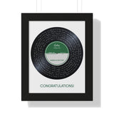 Lyrics Song -- Black framed poster/ 11"x14" --  A Makam and Castle production