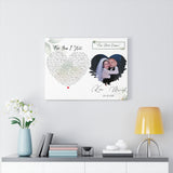 Music Lyrics Song -- Canvas  18"X24" -- Kim & Marcial