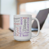 First Last Name Mug -- 15oz -- Purple/Pink -- Gillespie -- printify (spoke)
