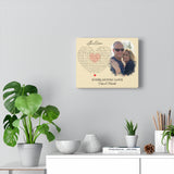 Lyrics -- Calvin & Michelle -- Canvas 8x10 -- Printify