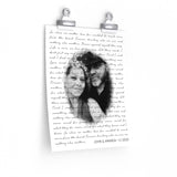 Lyrics --  John & Amanda 5.1.2020 -- 9x11 -- Printify