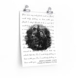 Lyrics Song -- poster/ 11''x14'' -- Jeremy & Desiree'