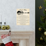 Printify Premium Matte 11x14 Poster - Simple Man - Design 2