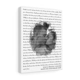 Lyrics -- Wolf & Dragon 04.08.2022 -- Canvas 11x14 -- Printify