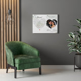 Lyrics -- Karina & Robert -- Canvas 18x24 -- Printify