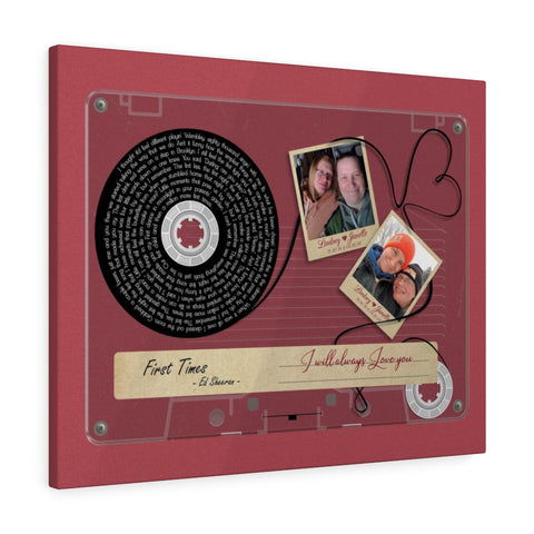 Cassette -- Lindsey & Janelle 11.20.16 & 02.10.18 -- Canvas 24x30 -- Printify