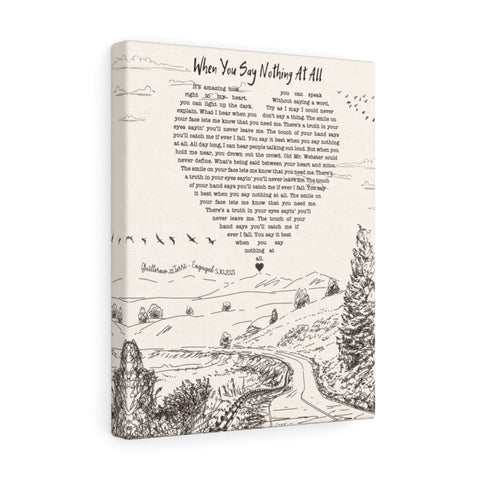 Country Music Song -- Canvas 11"X14" --  Guillermo & Terri