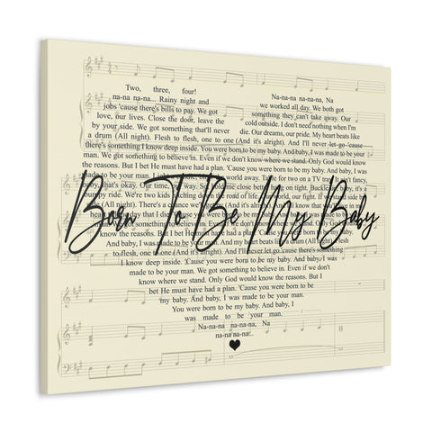 Canvas Gallery Wraps 30x24 Printify - Born To Be My Baby - NothingElseMatters 21