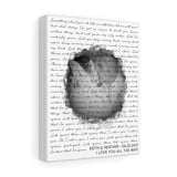 Lyrics -- Keith & Heather 06-22-2021 -- Canvas 8x10 -- Printify