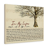 in My Life Song -- Canvas 24"x30" -- 38