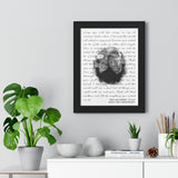 Music Lyrics Song -- Black Framed 12”x16” -- Mike and Amber