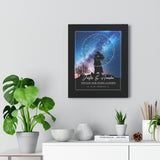 Star map -- Anusha & Justis 12-12-20 -- Black framed 11x14 -- Printify
