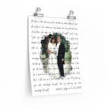 Lyrics Song -- poster/ 11''x14'' -- Scott & Lyn