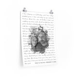Lyrics -- Stacy & Talitha Feburary 11, 2000 -- 18x24 -- Printify