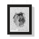 Printify Black Framed 11x14 Poster - Love of a lifetime - Allen & Sondra 12/16/00