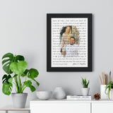 Lyrics -- Jesus & Angelina -- Black framed 12x16 -- Printify