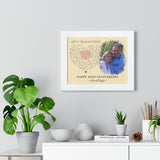 Lyrics Song -- White framed poster/ 11"x14" -- Anna & Angelo