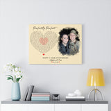 Lyrics -- Kaydence & Sean 12.13.20 -- Canvas 18x24 -- Printify